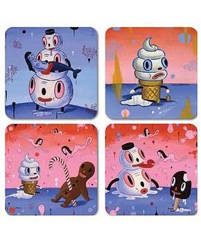 Gary Baseman 4-Piece Coaster Set