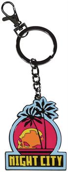 Cyberpunk 2077 Night City Logo 2 Inch Enamel Keychain