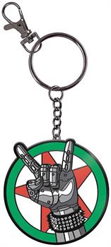 Cyberpunk 2077 Johnny Silverhand Logo 2 Inch Enamel Keychain