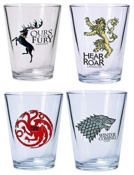 Game Of Thrones Shot Glass Set Of 4
