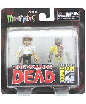 The Walking Dead Exclusive Minimates 2 Pack - Rick Grimes & Walker