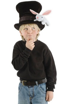 Magician with Rabbit Child Costume Hat