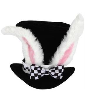 Alice In Wonderland White Rabbit Topper Costume Hat Adult