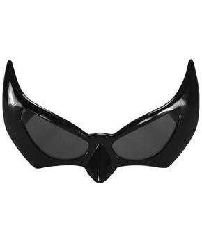 Superhero Bat Eyes Black Adult Costume Glasses