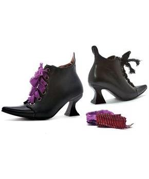 Womens Black Witch Costume Boots