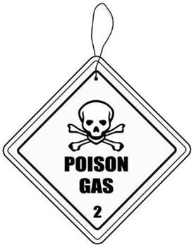 Hazmat Poison Gas Automobile Air Freshener