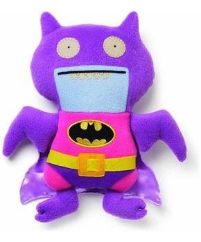 Ugly Dolls DC Comics 11" Plush: Pink/Purple Ice-Bat Batman