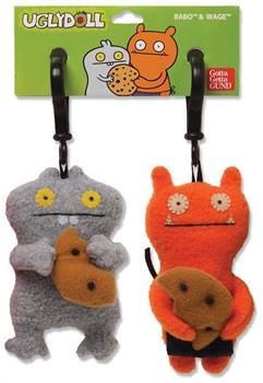 Ugly Dolls 5" Plush Clip-On: Best Friends Babo and Wage