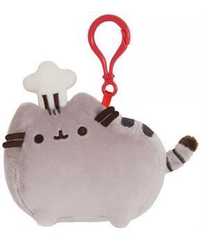 Pusheen The Cat 4.5" Plush Backpack Clip: Pusheen with Chef Hat
