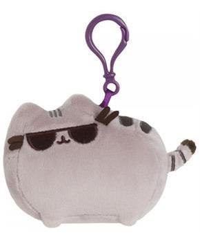 Pusheen The Cat 4.5" Plush Backpack Clip: Pusheen with Sunglasses