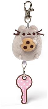 Pusheen with Cookie 2.5" Plush Retractable Keychain