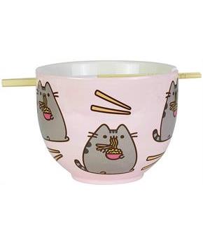 Pusheen Ramen Bowl and Chopsticks Set