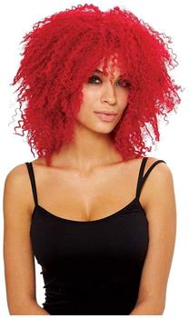 Coolness Women's Costume Wig - Neon Red