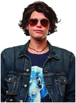 80s Dude Brown Adult Costume Wig | One Size