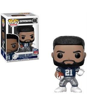 Dallas Cowboys NFL Funko POP Vinyl Figure - Ezekiel Elliott Away Uniform