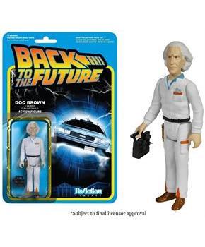 Reaction Back To The Future Doc Brown 3.75" Action Figure