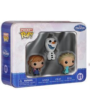 Disney's Frozen Funko Pocket POP Vinyl Figure 3-Pack Tin Elsa, Anna and Olaf