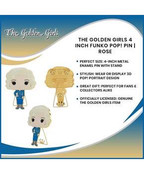 The Golden Girls 4 Inch Funko POP! Pin | Rose