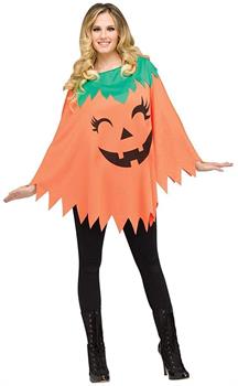 Pumpkin Poncho Women's Costume - One Size 4/14