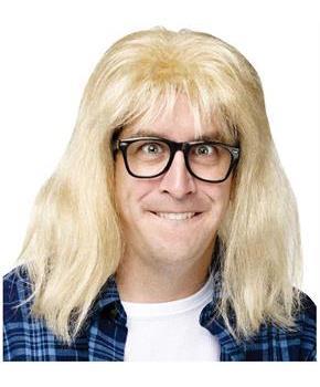 Saturday Night Live Wayne's World Garth Algar Wig and Glasses Costume Set