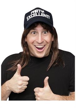 Saturday Night Live Waynes World Wayne Excellent! Costume Wig and Hat