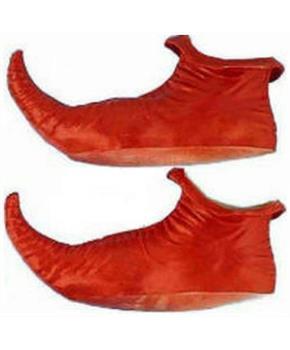 Christmas Elf PVC Costume Shoes: Red