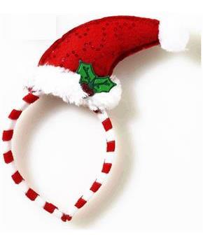 Santa Hat Mistletoe Costume Headband