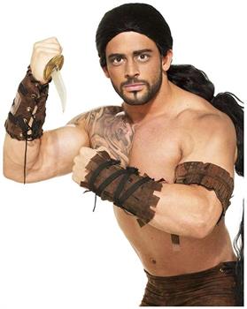 Warrior Arm Band and Wrist Guard Adult Costume Set