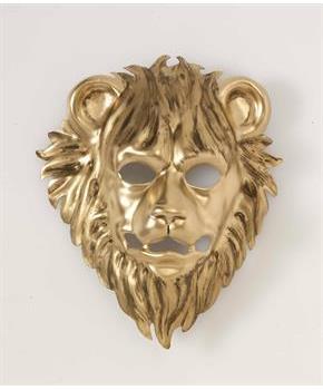 Golden Lion Animal Mask W/ Elastic Band One Size