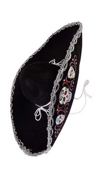 Day of the Dead Deluxe Costume Sombrero