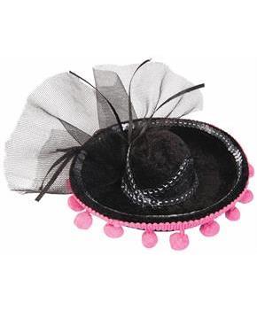 Day Of The Dead Mini Sombrero Costume Hat