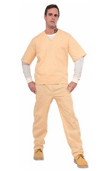 Orange is Black - Beige Prisoner Suit Costume Adult Standard