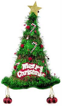 Christmas Tree Tinsel Hat