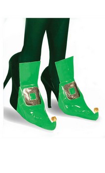 Elf Green Costume Shoe Covers