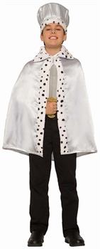 King Crown Child Costume Hat, Silver