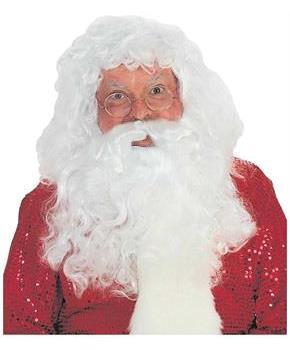Santa Wig and Beard Professional Christmas Costume Accessory Set