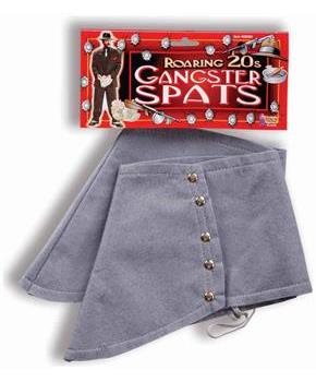 Roaring 20's Gangster Costume Spats One Size Fits Most