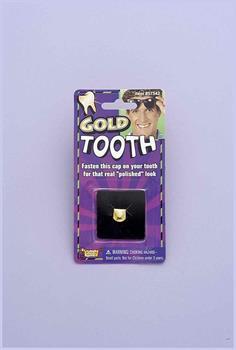 Gold Prosthetic Tooth Cap Costume Accessory