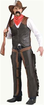 Western Cowboy Costume Vest Adult