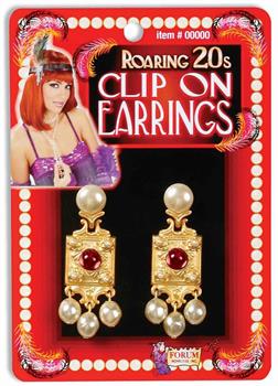 Roaring 20's Clip On Earrings