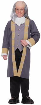 Inventor Scientist Ben Franklin Costume Child