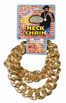 Gold Big Link Necklace Costume Chain