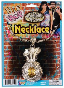 Hip Hop Money Bag Costume Necklace