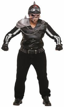Scary Zombie Biker Motorcycle Rider Costume Adult