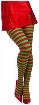 Red and Green Christmas Stockings Costume Accessory