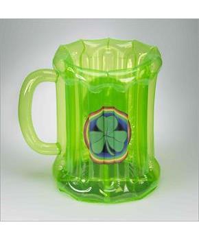 St. Patrick's Green Inflatable Mug Cooler