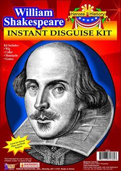 William Shakespeare Instant Costume Disguise Kit Adult