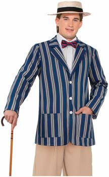 Roaring 20's Mens Boater Adult Costume Jacket