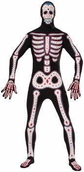 Disappearing Man Day Of The Dead Skeleton Adult Costume