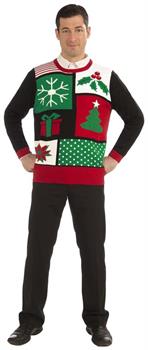 Jolly Holiday Ugly Christmas Sweater Adult